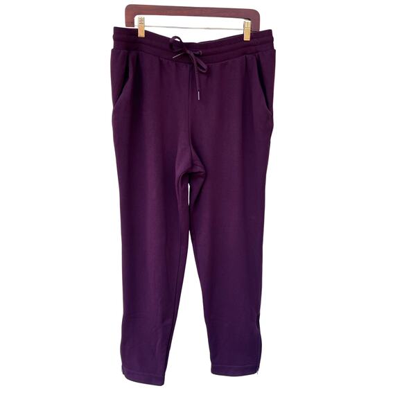 Athleta Pants - Athleta XL Tall Cozy Karma Zip Pant Spiced Cabernet Plush Lined Warm Tall Pants